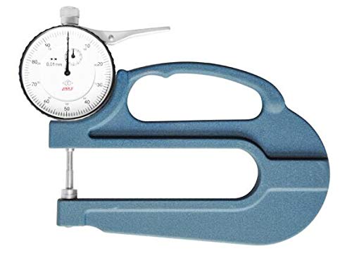 Calibrador de espesores analógico, rango 0-10 mm, profundidad de garganta 120 mm, resolución 0.01 mm miniatura 1