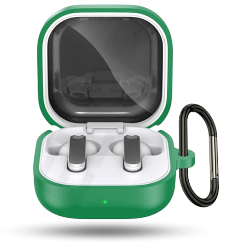 Image of ELOR Premium Silicone Case Cover Compatible with Samsung Galaxy Buds 4 | 4 Pro (Earbuds Not Included) (Dark Green)