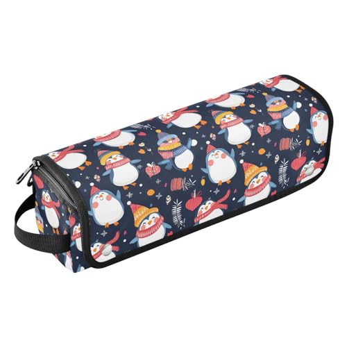 Bolsa organizadora para herramientas de cabello resistentes al calor con diseño Marble Cartoon Animals para viajes miniatura 1