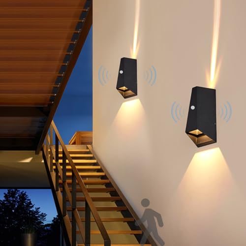 Extérieur luminaire mural LED anti-gaspillage avec capteur de mouvement IP65