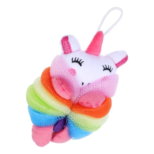 PLAFOPE 柔らかい肌に優しい子供用沐浴ボール かわいいカートゥーン動物モチーフ バス泡立てネット 子供の体洗いツール バスムに豊かな泡と快適な洗浄を提供