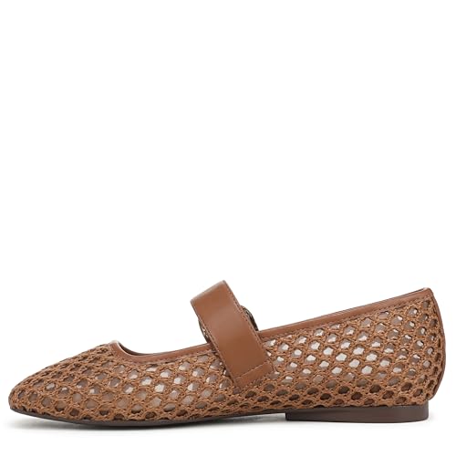 Naturalizer Women's Cosmic Mary Jane Flat Walnut Brown Woven 11 W by Naturalizer - Image 9