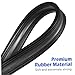 BUGUUYO 10Pcs Frameless Vehicle Rubber Strips Easy Install Windshield Wiper Blades Refills for Cars and Trucks Smooth Glide Natural Rubber Material