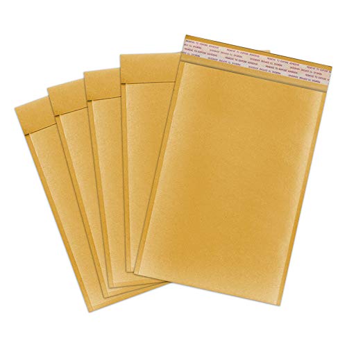 iSOUL A3 Padded Bubble Envelopes Postage Peel & Seal Shipping Ba Mailers Heavy Duty and Lightweight for Packaging - Gold (300MM x 445MM) 5 Pack