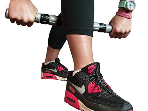 Elite Massage Muscle Roller Stick (Silver 18 inch)