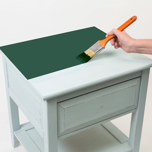 Image of Rust-Oleum Forest Green Chalked All-in-One Ultra Matte Paint | One Coat Coverage | No Primer, Sanding, Or Topcoat Needed | Easy Clean Up | Made in USA | 30 OZ | 2 Pack