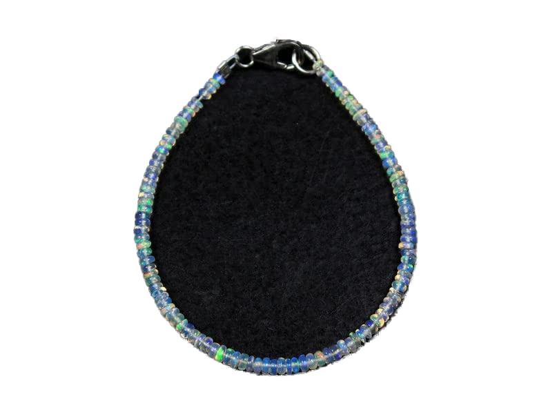 Bracelet opale d'Éthiopie 3mm à accumuler au quotidien pour un style bohème chic unique