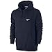 Nike Mens Club Pull Over Hoodie Obsidian Navy Blue/White 611457-473 Size Medium
