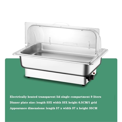 Chauffage de buffet 9L acier inoxydable bac maintien chaud plat