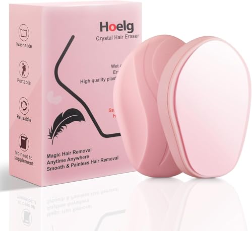 Depiladora Cristal, Hoelg Borrador de Pelo de Cristal, Herramienta de depilación de Belleza Corporal Reutilizable, depiladora Segura sin Dolor para Hombres y Mujeres