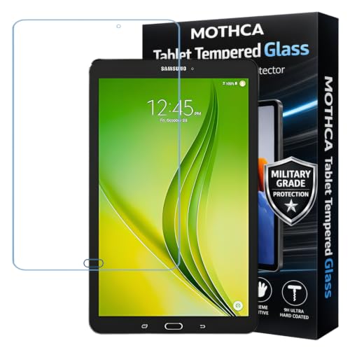 Image of Mothca Premium Tab Tempered Glass For Samsung Galaxy Tab E 9.6 / Inch Smartphone (Sm-T560 / T561 / T565) With Installation kit (Pack of 1)