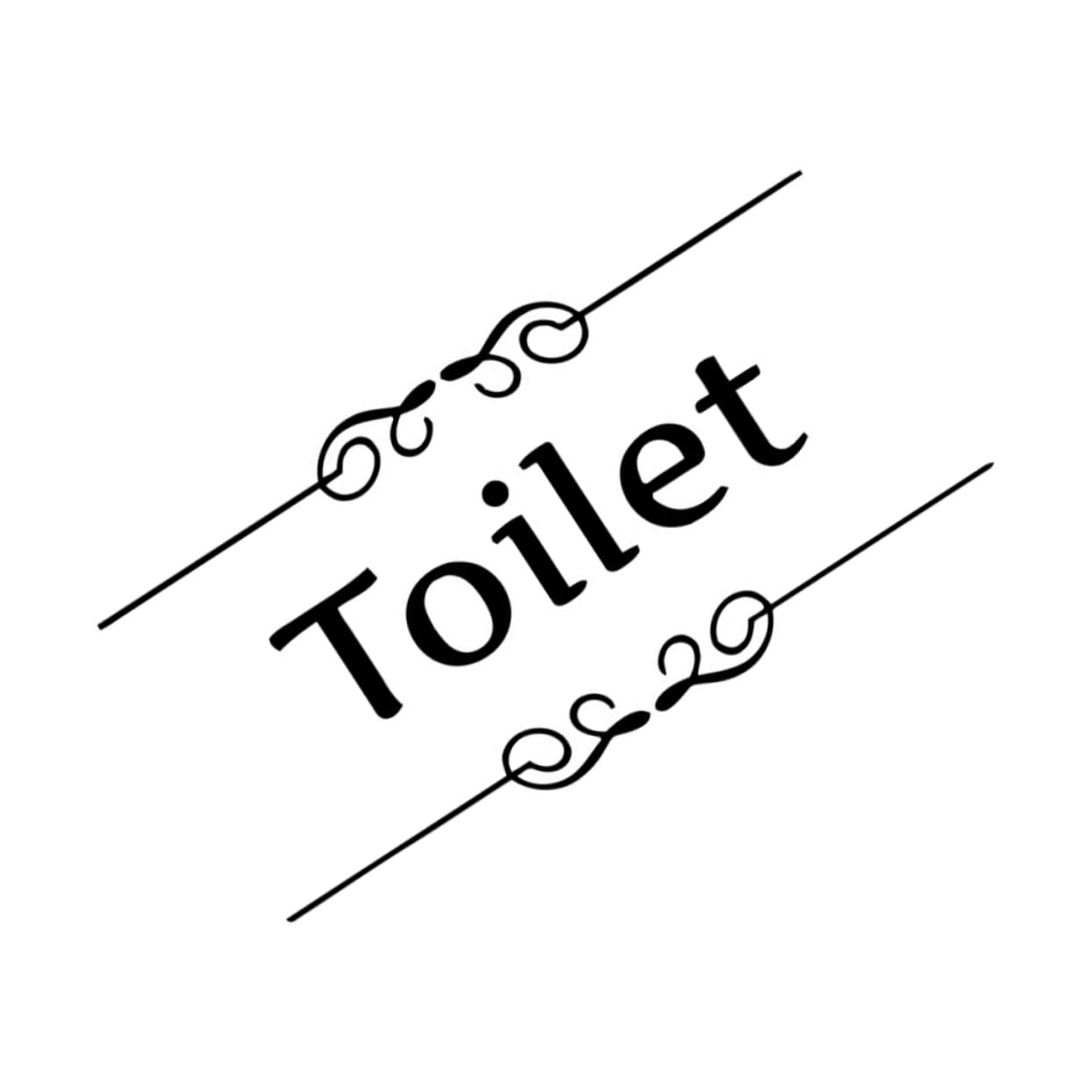 FONDOTIN 4pcs Creative Toilet Wall Stickers Decoration for Bathroom and Restroom Material Artistic English Design for Home and