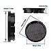 SING F LTD 4Pcs Car Auto Wheel Center Caps Front & Rear Hub Covers Black ABS for Vehicle Replacement Accessories 56mm Outer Diameter