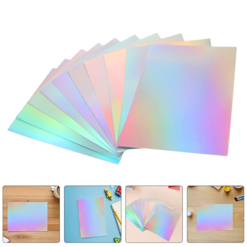Papier miroir brillant A4 60 feuilles pour cartes faites main bricolage enfants - 7