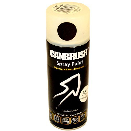 Canbrush Mahogany Spray Paint Can Solid Wood Effect Diy Interior Exterior Gloss Finish C91
