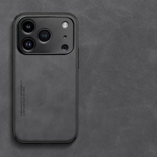 Étui de téléphone en cuir antichoc iPhone 13 noir housse de protection