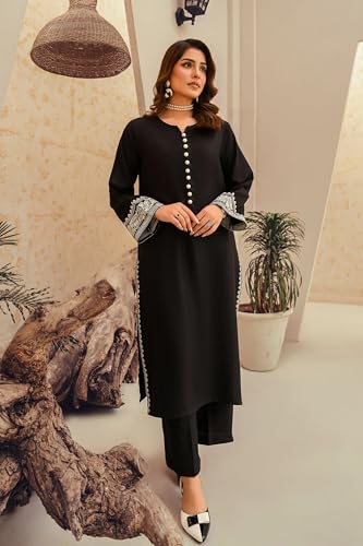 Image of Faiz TEXTLE Women Embroidered Kurta Set |Viscose Rayon Printed A Line Kurta with Palazzo Set | Women Ethnic Wear Dress| Indian Casual Office Daily Summer Outfit