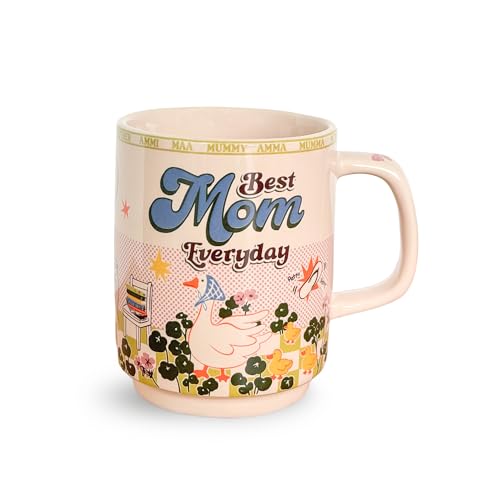 Image of Shay Mom Printed Ceramic Coffee Mug, 300 ml | Gift for Mother, Mom, Mum | Tea, Coffee Mug for Home & Office Use(Rise Mug -1 pc - Mom)