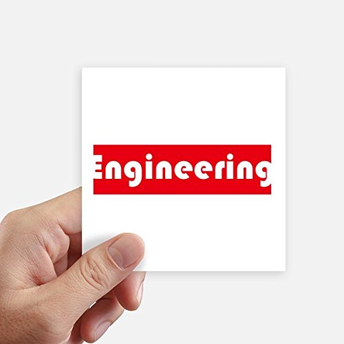 Autocollants ingénierie rouge DIYthinker pour décorer un PC ou un mur lisse - 2