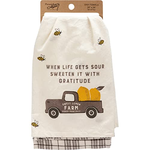 Toallas de cocina Sweet Lemon Farm de 28 pulgadas de alta absorción para un secado eficaz 5