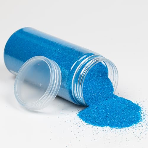 HEKU High-Quality Blue Decorative Sand (Approx. 750 g) I fine Grain (0.1-0.5 mm) I resealable tin I Versatile for Decoration and Crafts, Blue