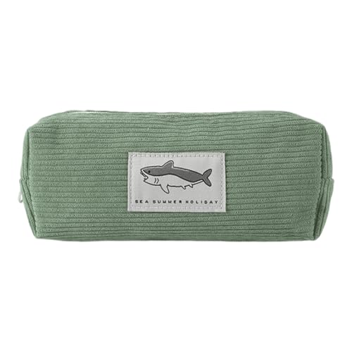 Estuche para lápices con diseño de animales – Vistaprint Hai D de gran capacidad – Estuche multiusos, bonito estuche para lápices, rotuladores G, lápices de colores, Radiergu, verde, ver descripción