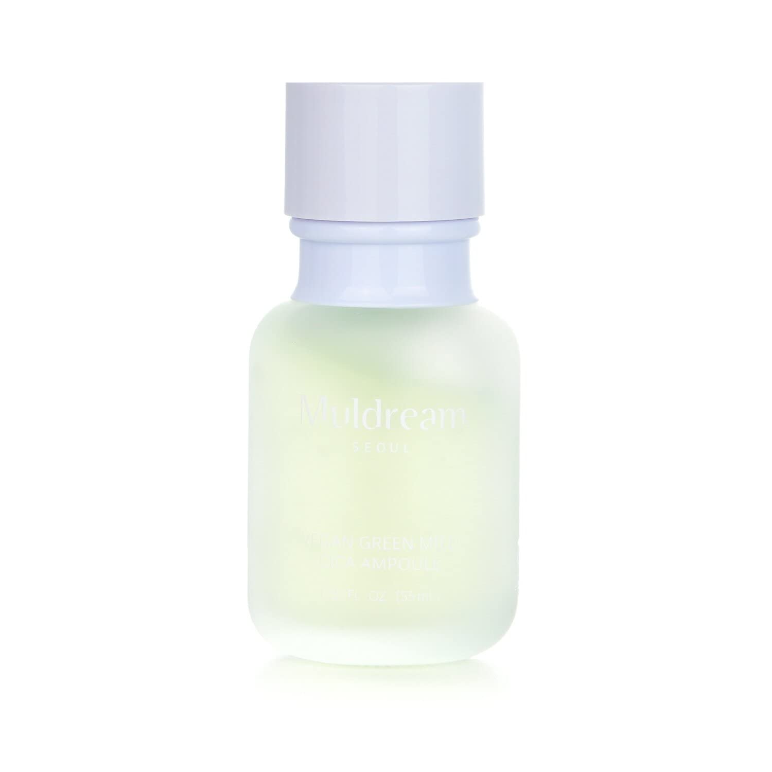Muldream Vegan Green Mild Cica Ampoule - Hydrating and Moisturiser Facial Serum for Oily Skin - 55ml