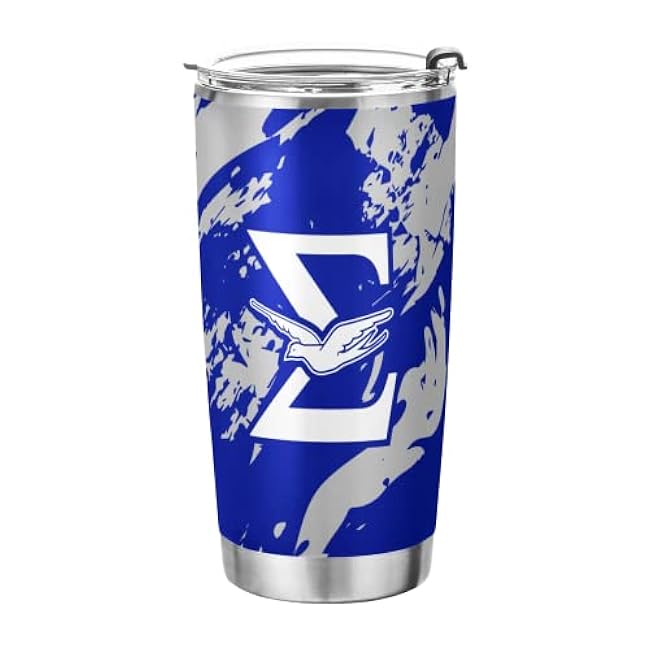 Delta Sigma Theta Sorority Paraphernalia - Official Vendor - 20 oz Stainless Steel Insulated Sublimation Tumbler - Classic