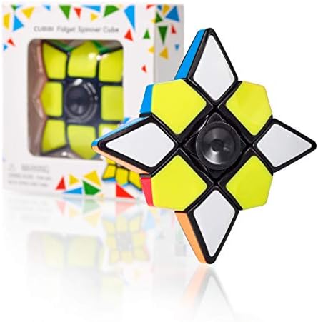 CUBIDI® Star Fidget Cube Spinner 2 in 1 Toy, 1x3x3 Magic Speed Cube for Adults, Teens and Kids - Handheld, Lightweight, Durable for Anti-Stress Sensory, Desk Toy, Ideal as Travel Fidgeting thumbnail