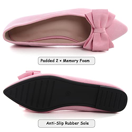 Image of Dear Time Women's Ballet Flats Dress Ballet Shoes Slip on for Office Work Comfortable Shoes