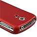 Rubber Feel Snap-On Cover Hard Case Cell Phone Protector for Samsung Galaxy S Epic 4G-Red