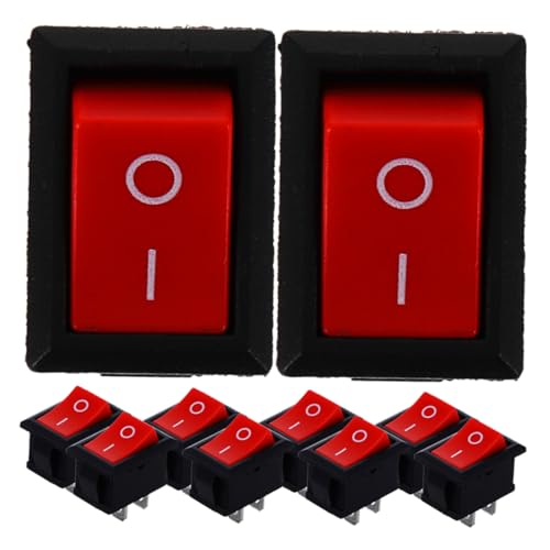 Cabilock Stylish Boat Design Rocker Switches 20 Pack Kcd1-101 Toggle Switches for Household Automotive Use