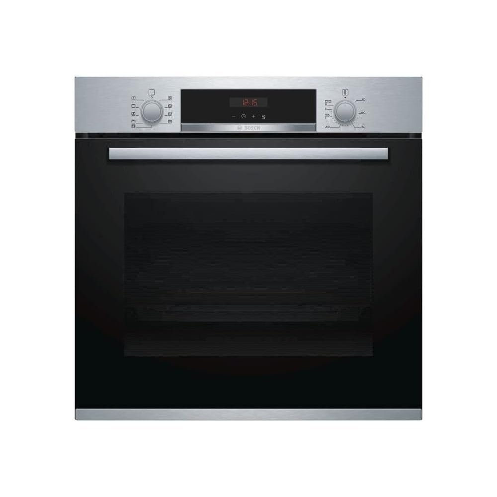Bosch - HBG536ES3 Four multifonction 60 cm de large, série 6, 3D Hotair, autopilote, assistant de nettoyage, acier,