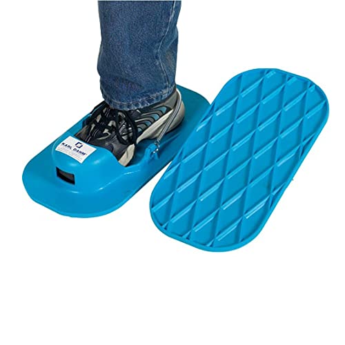 Karl Dahm Profi Fliesenschuhe/Estrichschuhe, Universalgröße, strapazierfähige Gleitschuhe mit geriffelter Sohle für Fliesenleger, Estricharbeiten, Epoxidharz-Böden & frischen Beton – 10670