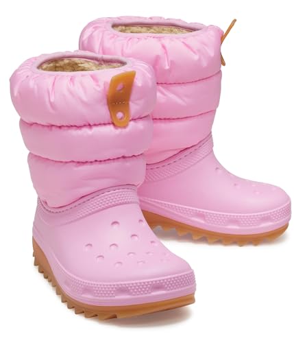 Crocs Unisex Kinder Classic Neo Puff Boot T Stiefel, Pink...