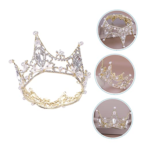 Couronne de mariage Mobestech en alliage strass et perles
