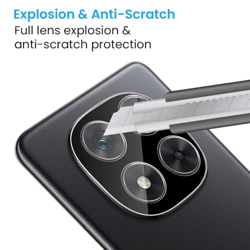 Image of FIRST MART Premium Camera Lens Protection Compatible with Redmi Note 14 Pro With Edge-To-Edge Protector Coverage | Black, Pack of 1