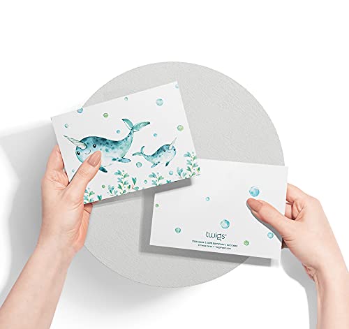 Image of Twigs Paper Sea Life Wonders Thank You Cards, 12 Ocean Note Cards