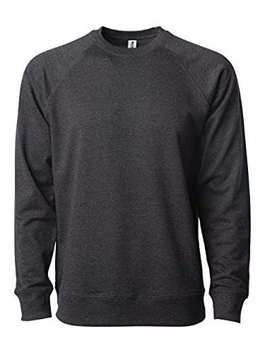 Independent Trading Co. - Icon Lightweight Loopback Terry Crewneck Sweatshirt - SS1000C - 2XL - Charcoal Heather2