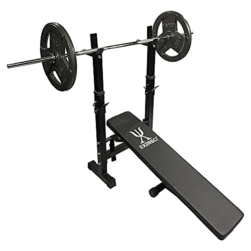 Exersci 4-in-1 Folding Fitness Bench with Incline, Decline, Dip Station ...