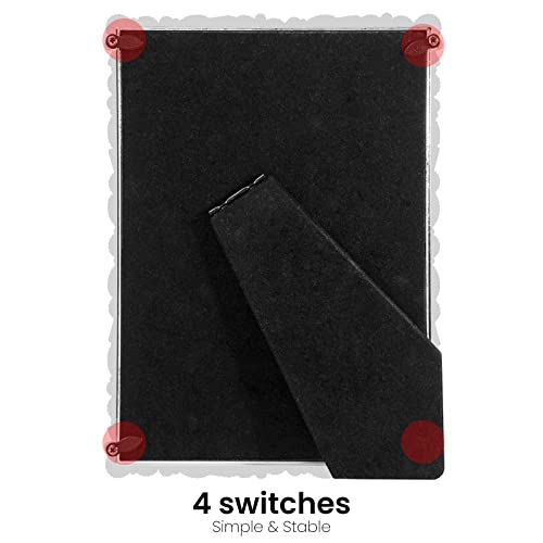 Laraine 5X7 Picture Photo Frame Rhinestones Pearl Metal High Definition Glass Display Pictures For Tabletop Crystal Home Decorative Holiday Gift (Silver) #TOP2