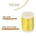 arrccholiy Archery Bow String Serving Thread 120yard(110m) for Compound Recurve Bow Tying Peep Sights Nocks, Yellow