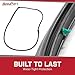 AccuPart Front Door Seals - Fits Jeep Wrangler TJ 1997-2006 - Water-Tight - Precisely Molded to Fit Around Factory Steel Door Shells - Full Perimeter Seal - Includes Nylon Panel Retainer Clips