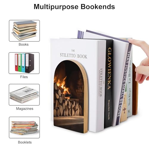 Serre-livres réglables en hêtre et fer extensible pour bureau