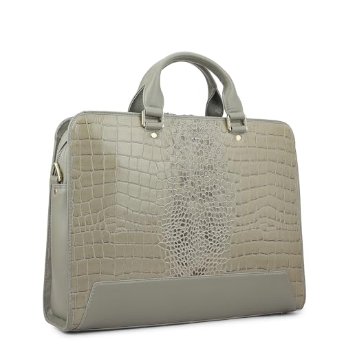 Image of Da Milano Leather Laptop Bag for Men & for Women - Fits Up To 15 inch Laptop