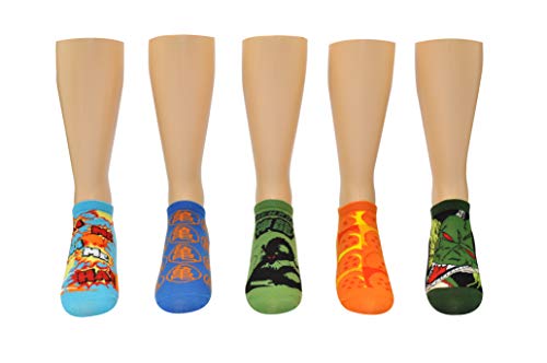 Everything Legwear Dragon Ball Z Super Socks Gifts (5 Pair) - (1 Size) DBZS Shenron Low Cut Socks Women & Men's2