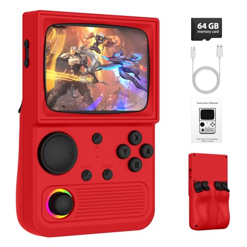 Image of Portable Retro Gaming Console with 64GB (Red)