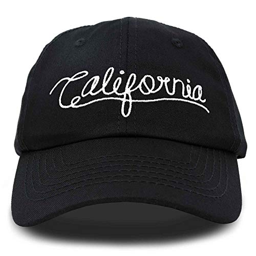 DALIX California Baseball Cap Dad Hat Mens Hats Womens Caps Black