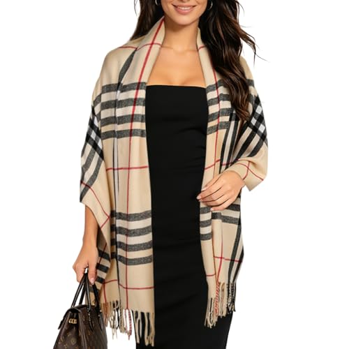 Écharpe foulard EXTREE beige douceur et finitions premium