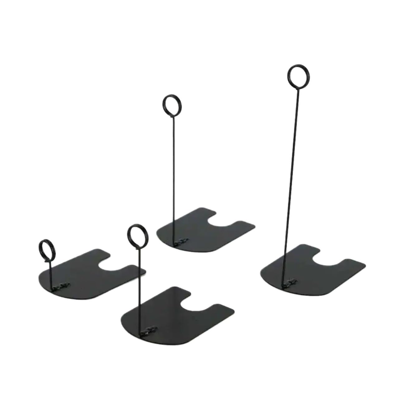 Yangshe 15pcs Price Tag Clip Label Holder Card Display Stand Shelf Desktop Silver Gold Black